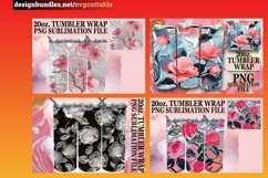 15x Colorful 3D Spring Blossom Tumbler Wrap Set Sublimation Product Image 7