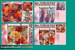 15x Bright 3D Spring Bloom Tumbler Wrap Bundle - Sublimation Product Image 9