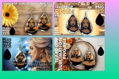 15x Teardrop Earring Design Collection Sublimation , Hallowe Product Image 4