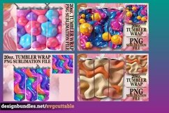 15x 3D Inflated Puff Tumbler Wraps 20oz Bundle, Colorful Product Image 4