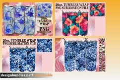 15x Vibrant 3D Spring Flower Tumbler Wrap Bundle Sublimation Product Image 3