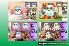 15x Ghost Mug Wrap Bundle , Halloween Fun 11oz 15oz, Fall Product Image 6