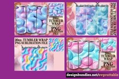 15x 3D Inflated Puff Tumbler Wraps 20oz Bundle, Vibrant PNG Product Image 5