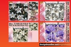 15x Dazzling 3D Spring Flower Tumbler Wrap Bundle PNG Product Image 10