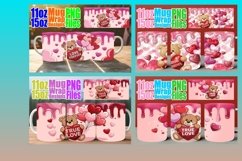 15x Mug Wrap Design Bundle , Love Bear Product Image 5