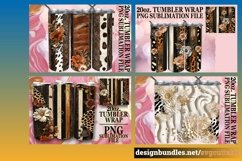 15x Leopard Spots and Flower 3D Tumbler Wraps 20oz Bundle Product Image 6