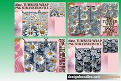 15x Colorful 3D Spring Blossom Tumbler Wrap Set Sublimation Product Image 9