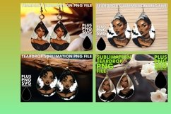 15x Teardrop Earring Design Collection Sublimation , Hallowe Product Image 5