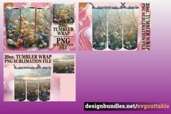 15x Watercolor Botanical Tumbler Wrap Bundle PNG, Spring Product Image 7