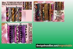 15x 3D Leopard Print and Flower Tumbler Wraps Bundle 20oz Product Image 7