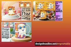 15x Spooky Ghost Mug Wrap Bundle, Halloween 11oz &amp; 15oz PNG Product Image 7