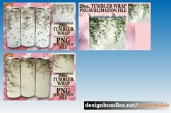 15x Spring Flower Field Tumbler Wrap 20oz Bundle PNG Product Image 5