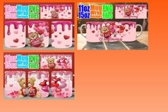 15x Sublimation Mug Wrap , Love Bear Product Image 6