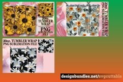 15x Dazzling 3D Spring Flower Tumbler Wrap Bundle PNG Product Image 2