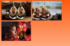 15x Teardrop Earring Design Collection Sublimation , Hallowe Product Image 6