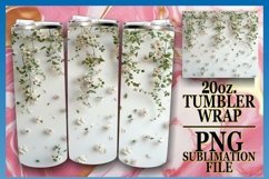 15x Spring Flower Field Tumbler Wrap 20oz Bundle PNG Product Image 11