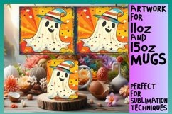 15x Haunted Ghost Mug Wrap Bundle, Fall Fun 11oz &amp; 15oz Product Image 11