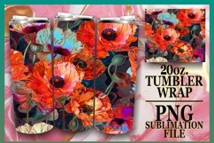 15x Vibrant 3D Spring Flower Tumbler Wrap Bundle Sublimation Product Image 11