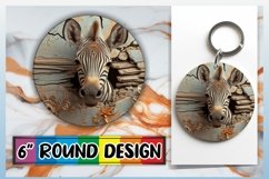 15x Round 3D Hole-In-The-Wall Animal Design Bundle, Humorous Product Image 11