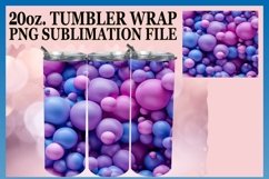 15x 3D Inflated Puff Tumbler Wraps Bundle, 20oz Bright Color Product Image 11