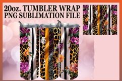 15x 3D Leopard Print and Flower Tumbler Wraps Bundle 20oz Product Image 11