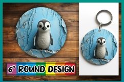 15x 3D Hole In Wall Animals Round Design Bundle, Funny PNG Product Image 11