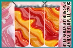 15x 3D Inflated Puff Tumbler Wraps 20oz Bundle, Colorful Product Image 11