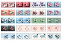 100 3D Flower Mug Wrao Bundle Sublimation PNG, Sunflower PNG Product Image 7