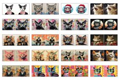 100 Cat Mug Wrao Bundle Sublimation PNG, 11oz 15 oz, Kitty Product Image 6