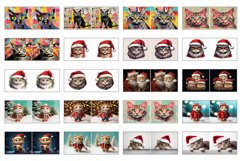 100 Cat Mug Wrao Bundle Sublimation PNG, 11oz 15 oz, Kitty Product Image 7