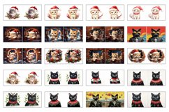 100 Cat Mug Wrao Bundle Sublimation PNG, 11oz 15 oz, Kitty Product Image 9