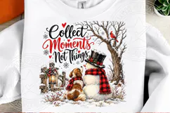 Collect Moments Not Things Christmas Snowman & Dog Holiday D Product Image 2