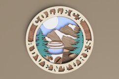 Layered Inspirational Coffee Laser Cut File | Coffee SVG Product Image 1