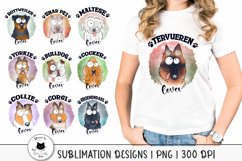 various dog breed designs  for sublimation