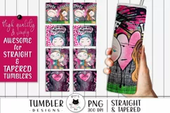 various funny anti valentine tumbler wraps