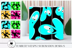 colorful monster wraps for tumblers