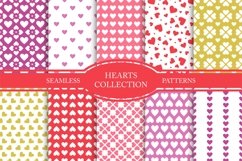 Colorful hearts seamless patterns Product Image 1