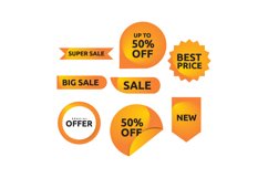 Collection of sales label design Product Image 1