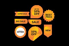 Collection of sales label design Product Image 2