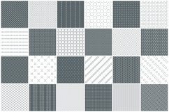 Monochrome striped seamless patterns Product Image 1