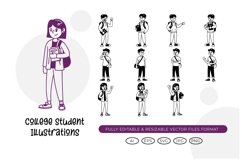 College Student Illustrations Product Image 1