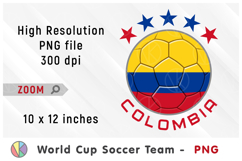 Colombia National Team Soccer Ball. World Cup 2026 Product Image 1
