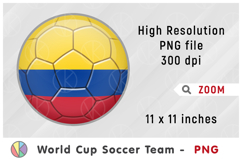 Colombia National Team Soccer Ball. World Cup 2026 Product Image 1