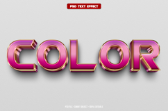 Color 3D editable text effect Product Image 1