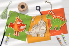 Happy Dinos Laser Coloring Kit Glowforge Product Image 4