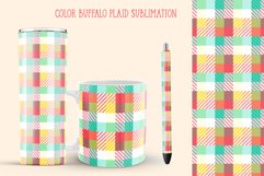color buffalo plaid sublimation