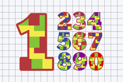 Color Building Blocks Numbers 3D SVG Product Image 2