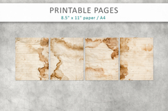 Coffee stained grunge paper, aged paper background Product Image 2