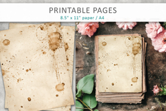 Coffee stained grunge paper, shabby chic paper Product Image 3