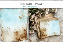 Vintage Coffee Stained Digital Papers Product Image 4